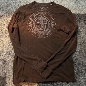 guess long sleeve graphic tee
